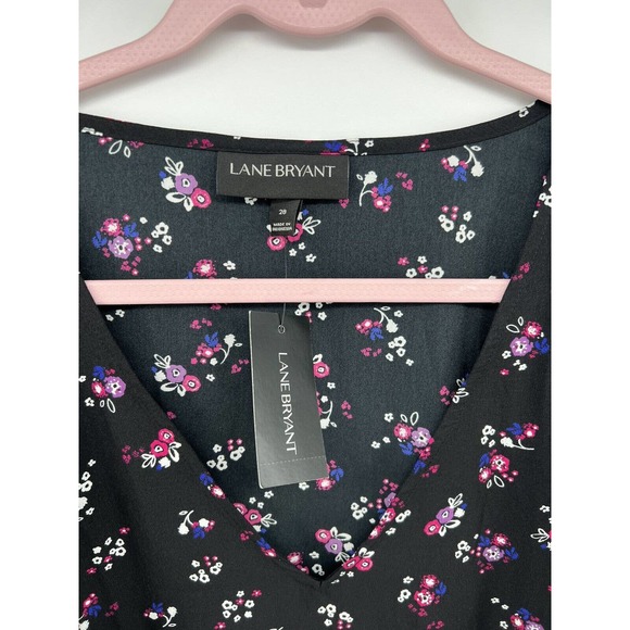 NWT Lane Bryant floral Shirt Blouse Size 28 New Top - Picture 2 of 4